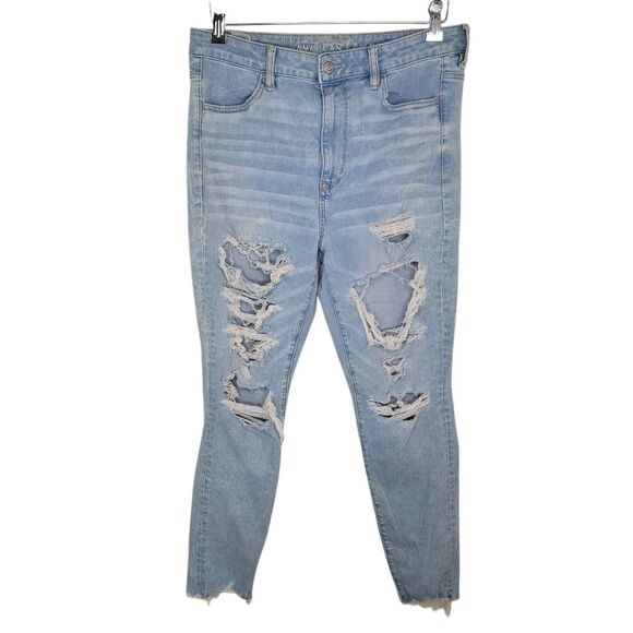 American Eagle AEO highest rise Jegging Denim Jeans Size 14 - Picture 1 of 8